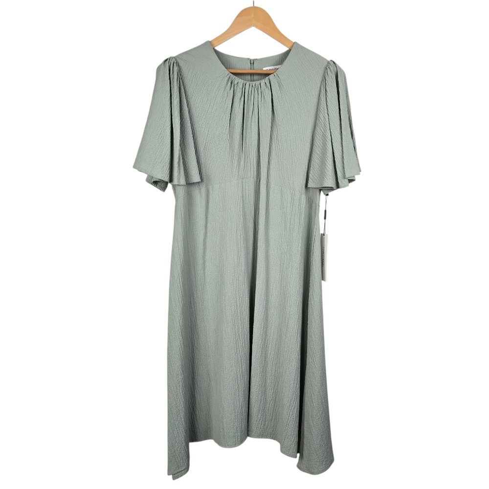 Calvin Klein Sage Green Midi Dress